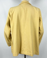 Load image into Gallery viewer, Original 1940s Pure Wool Swing Jacket In Soft Mustard Shade with Pockets - Bust 38 40 42