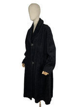 Load image into Gallery viewer, Original 1930's True Volup Inky Black Faux Fur Teddy Bear Coat by Corby - Bust 48*