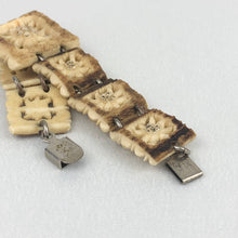 Load image into Gallery viewer, Vintage 1930s 1940s Carved Edelweiss Bracelet
