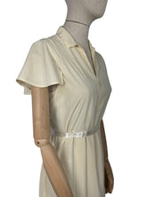 Load image into Gallery viewer, Original 1930's Cream Silk Dress with Mother-of-Pearl Buttons - Bust 32 34 *