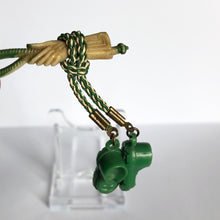 Load image into Gallery viewer, Vintage 1930s or 1940s Green Boots and Riding Crop Brooch