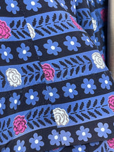 Load image into Gallery viewer, Volup Original 1940s Pure Silk Stripe Day Dress - Bust 42 44