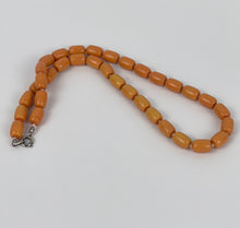 Load image into Gallery viewer, Original Vintage Necklace Duo - Coral Coloured Glass and Orange Plastic - Vintage Jewellery