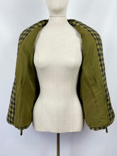 Load image into Gallery viewer, Reproduction 1940s Green and Black Check Jacket - Bust 38 40 42