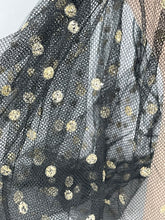 Load image into Gallery viewer, Absolutely Fabulous 1920s 1930s Headdress in Black Velvet, Net and Glitter