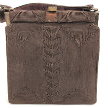 Load image into Gallery viewer, Original 1940's Corde Style Bag in Warm Chocolate Brown - Beautiful Shape - Single Handle