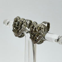 Load image into Gallery viewer, Beautiful Vintage Heart Shaped Earrings with Marcasite Middles
