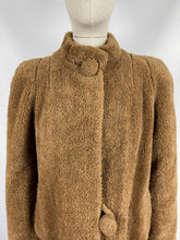 Load image into Gallery viewer, Original 1940s Faux Fur Teddy Bear Coat - Bust 36 37 38