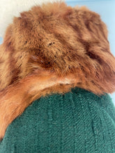 Load image into Gallery viewer, Exceptionally Beautiful Original 1930’s Ivy Green Textured Wool Coat with Genuine Fox Fur Collar - Bust 36 38