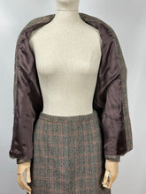 Load image into Gallery viewer, Original 1930s Black, Cream and Red Check Walking Suit - Bust 34 35