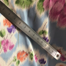 Load image into Gallery viewer, Original 1940s 1950s Chaslyn Model Luxurious Feel Blue Housecoat in a Pretty Floral Print - Bust 36 37 38