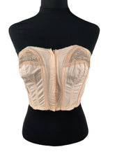 Load image into Gallery viewer, Original 1940's 1950's Long Line Pink Cotton Bra by Beauty Maid - Bust 32 33 34