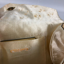 Load image into Gallery viewer, 1950s French Made Clutch Bag - Heavily Beaded with Gold Beads and Pearls