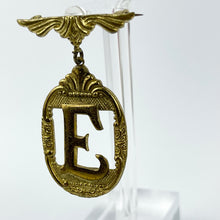 Load image into Gallery viewer, Original 1930's 1940's Initial Brooch with the Letter E
