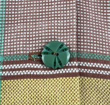 Load image into Gallery viewer, 1940s Reproduction Blouse in Green, Yellow and Brown Check - B34 35 36