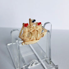 Load image into Gallery viewer, Vintage Celluloid Galleon Brooch - Pirate Ship