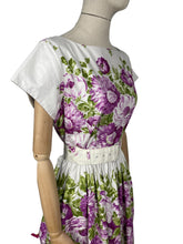 Load image into Gallery viewer, Original 1950's St Michael Floral Belted Summer Dress - Bust 40