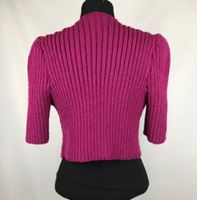 Load image into Gallery viewer, 1940s Style Hand Knitted Bolero in Pink - B34 36