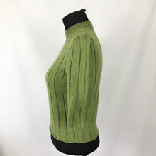 Load image into Gallery viewer, Reproduction 1940s Wartime Jumper in Turtle Green - Bust 33 34 35 36