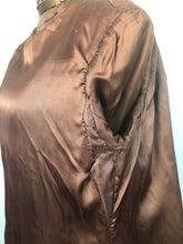 Load image into Gallery viewer, 1930s Brown and Cream Stripe Tweed Belted Coat with Double Collar - Bust 36 38