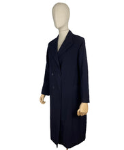 Load image into Gallery viewer, Charming Original 1930's Navy Blue Wool Double Breasted Coat - AS IS - Bust 36" *