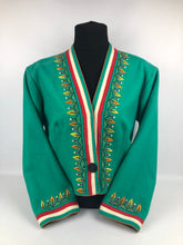 Load image into Gallery viewer, 1930s Tyrolean Style Felt Embroidered Cropped Jacket - B40 42