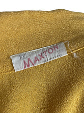 Load image into Gallery viewer, Original 1940’s True Volup Maxton Long Sleeved Crepe Blouse in Soft Mustard - Bust 40 42 44