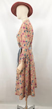 Load image into Gallery viewer, 1930s Rayon Floral Dress in Pastel Shades - Bust 36 38