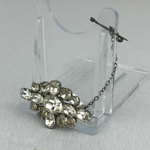 Load image into Gallery viewer, Vintage Claw Set Clear Paste Diamond Brooch