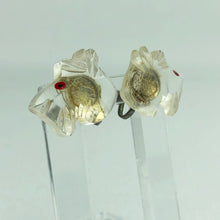 Load image into Gallery viewer, Vintage 1940s Carved Lucite Scotty Dog Earrings with Screw Backs