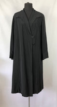 Load image into Gallery viewer, 1920s 1930s Black Textured Crepe Coat with Gold Lining and Glass Buttons - Bust 38 40