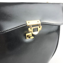 Load image into Gallery viewer, 1950s Black Vinyl Handbag With Matching Red Coin Purse