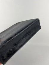 Load image into Gallery viewer, Original 1940s Mock Snakeskin Navy Blue Box Bag