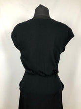 Load image into Gallery viewer, CC41 1940s Black Knitted Wiggle Dress by Jaeger - B34 35