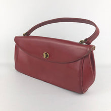 Load image into Gallery viewer, 1950s Cherry Red Hand Bag with Gold Coloured Clasp by Eros