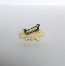 Load image into Gallery viewer, Vintage Carved Edelweiss Tourist Brooch