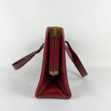 Load image into Gallery viewer, Original 1940s 1950s Burgundy Leather Bag