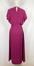 Load image into Gallery viewer, 1940s Raspberry Pink Beaded and Sequined Crepe Evening Dress - Bust 34 35 36