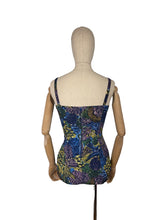Load image into Gallery viewer, Original 1950's Maidenform Bright Floral Swimsuit - Vintage Swimwear - Bust 36*