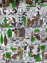 Load image into Gallery viewer, 1940's Reproduction Button Back Fine Cotton Blouse in Egyptian Print - Bust 34 36