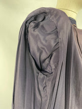 Load image into Gallery viewer, Original Late 1930s Midnight Blue Evening Coat with Embroidered Detail and Double Button Collar - Bust 34 35