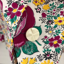 Load image into Gallery viewer, 1940s Floppy Cotton Dress with Pink Roses Print - Bust 40 42