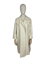 Load image into Gallery viewer, Original 1950's Cream Textured Cotton Lightweight Summer Coat - Bust 40
