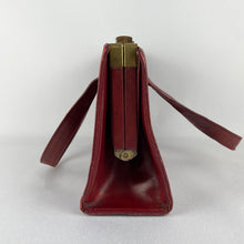 Load image into Gallery viewer, Original 1940s 1950s Burgundy Leather Bag