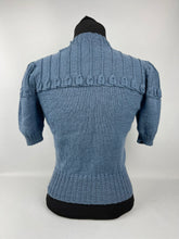 Load image into Gallery viewer, 1940s Reproduction Jumper with Harebell Design on the Yoke and Sleeve Head - Bust 33"/34"