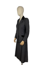 Load image into Gallery viewer, Original 1940's Charcoal Grey Single Breasted Wool Suit by CF Hoggett & Son - Bust 36