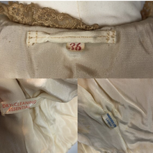 Load image into Gallery viewer, 1950s Cream Satin Quilted Bed Jacket by Harrods - B36