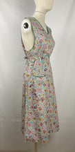Load image into Gallery viewer, 1940s Floral Cotton Apron - Would Make A Great Summer Dress - Bust 36 37 38 *