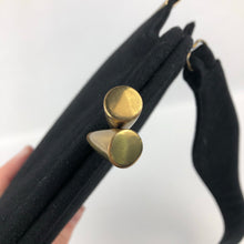 Load image into Gallery viewer, 1940s Black Box Bag with Gold Metal Trim