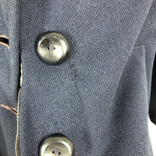 Load image into Gallery viewer, 1940s Volup Fit and Flair Princess Coat in Navy Wool - Bust 38 40 42